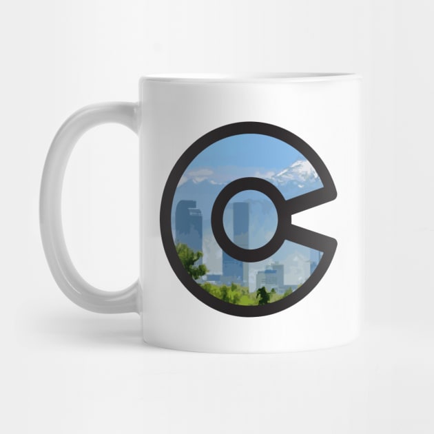 Denver, Colorado Skyline - Colorado Flag by DeadBeatElite